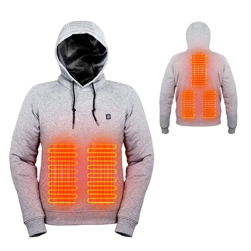Valenzora Hoodies, USB electric heating lightweight hooded sweatshirts jacket
