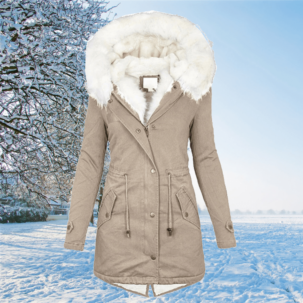 Valenzora | Women's Winter Jacket with Fur Collar