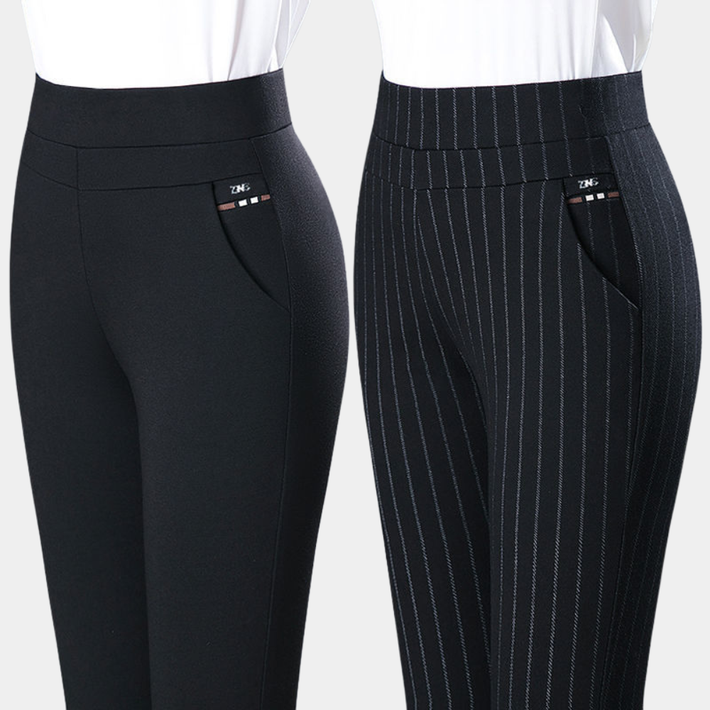 Valenzora | Stretch Trousers for Women, High Waist Trousers for Elegant and Comfortable Looks