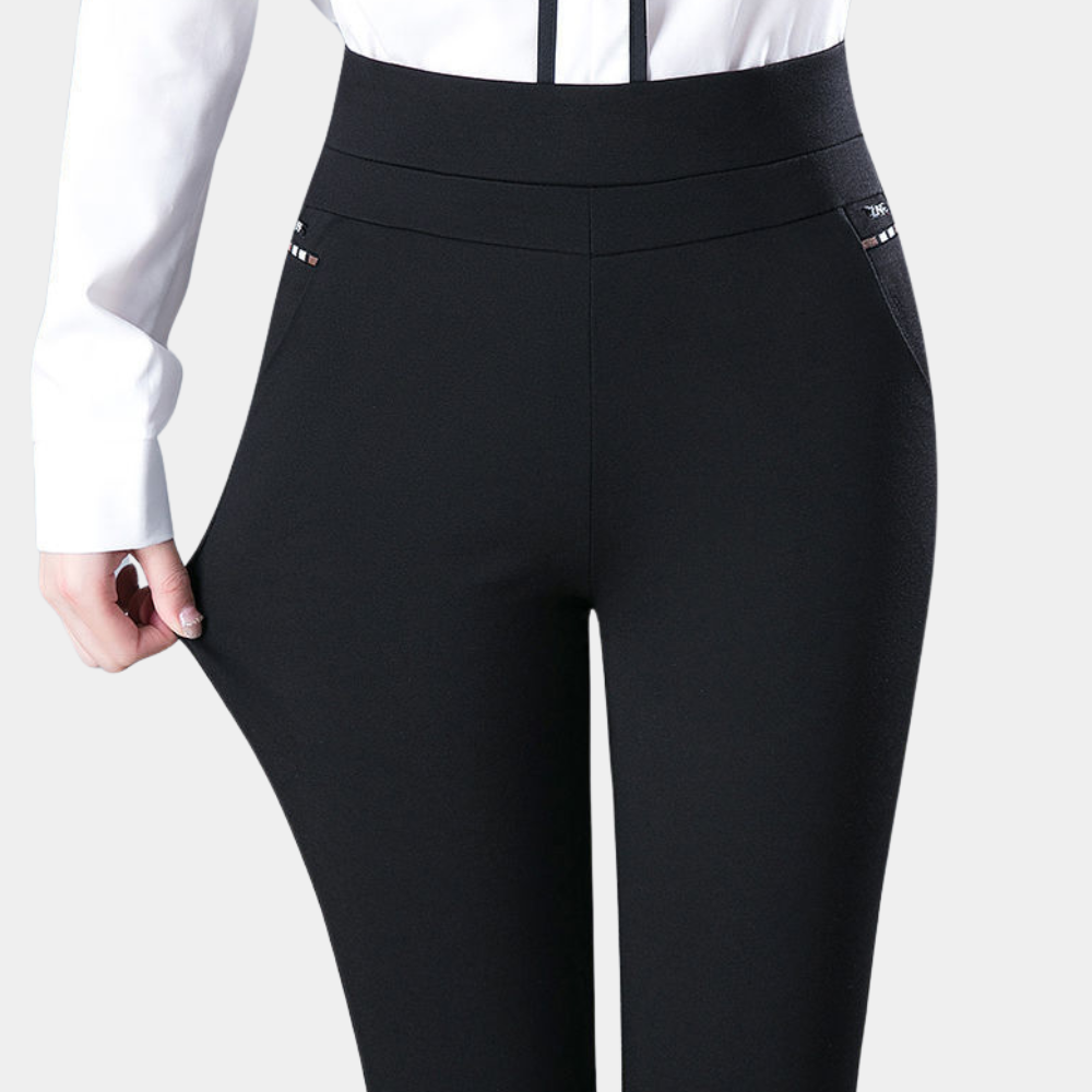 Valenzora | Stretch Trousers for Women, High Waist Trousers for Elegant and Comfortable Looks