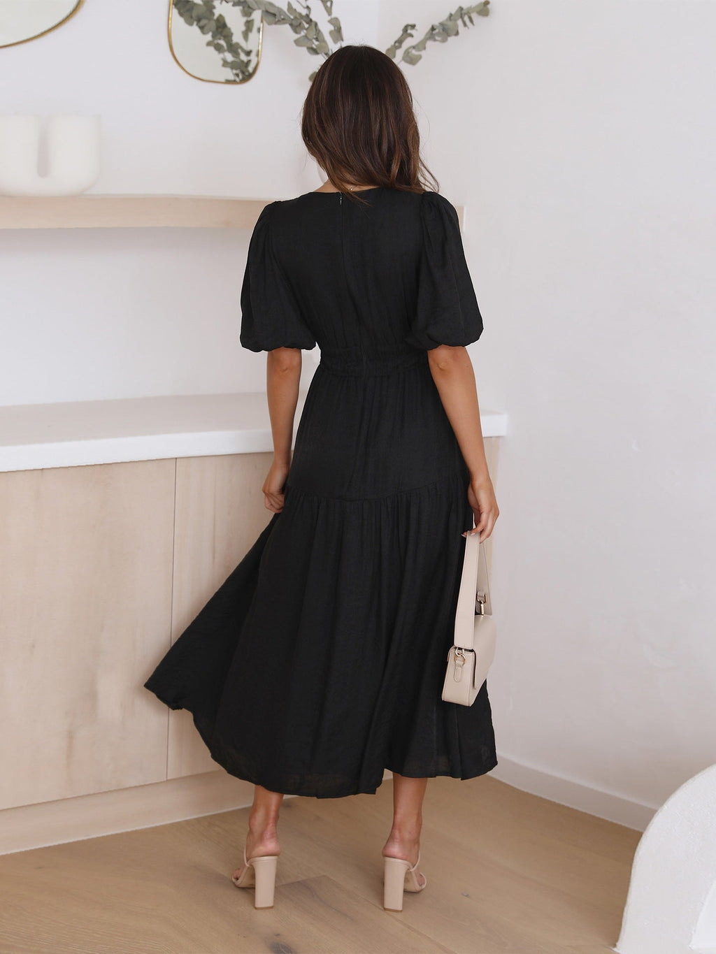 Valenzora | Elegantes Kleid mit Puffärmeln