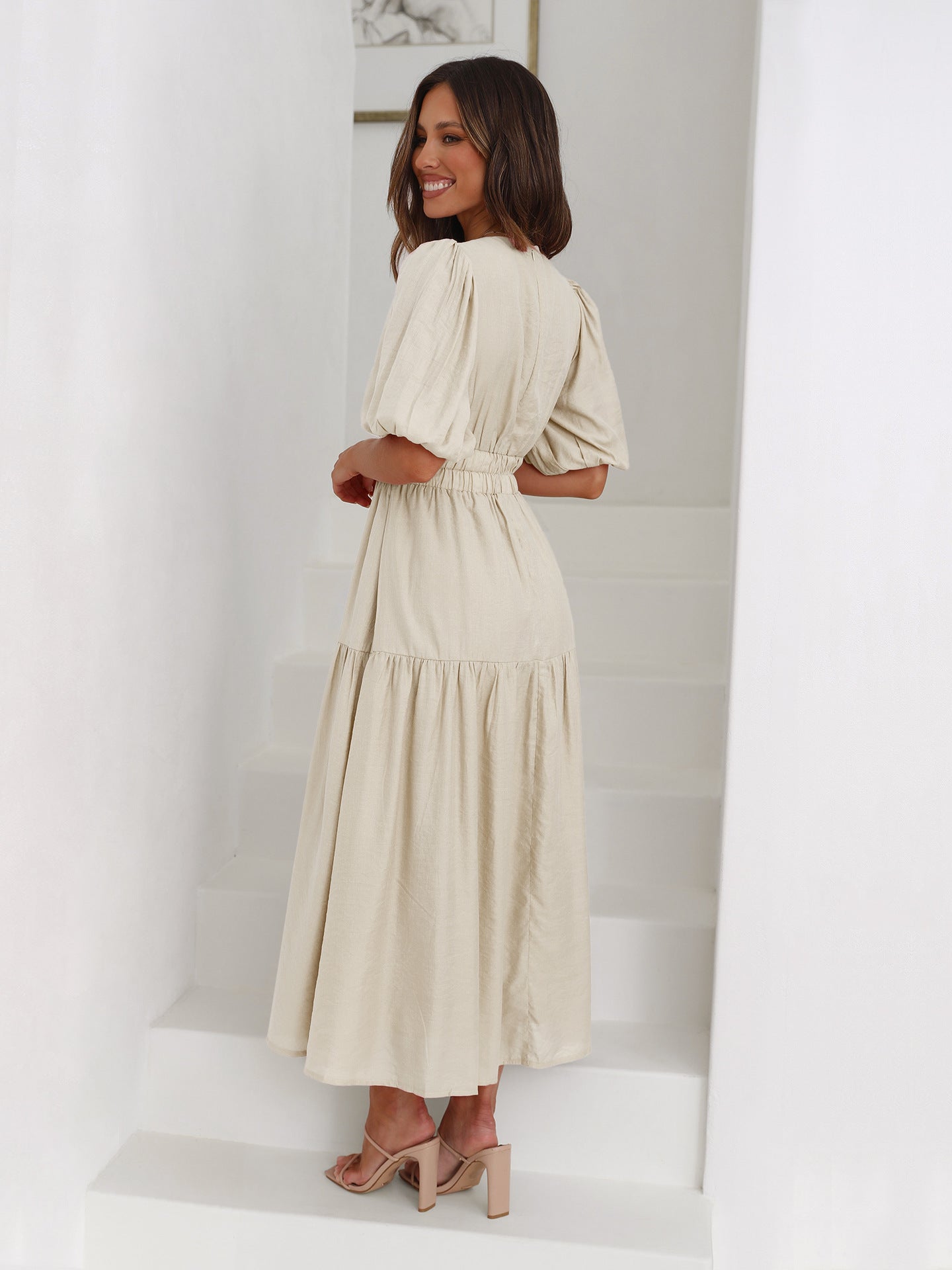 Valenzora | Elegantes Kleid mit Puffärmeln