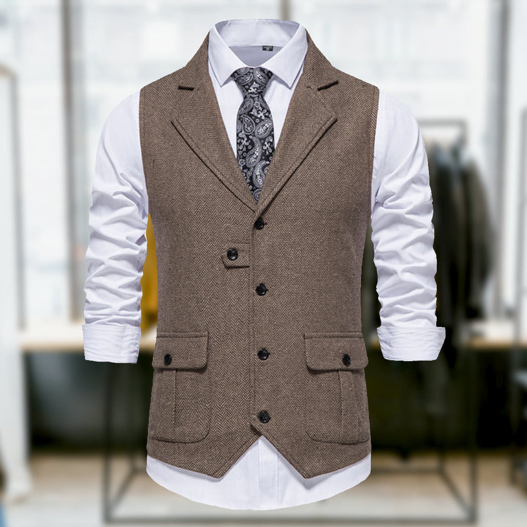 Valenzora | Classic Retro-Style Vest with Pockets