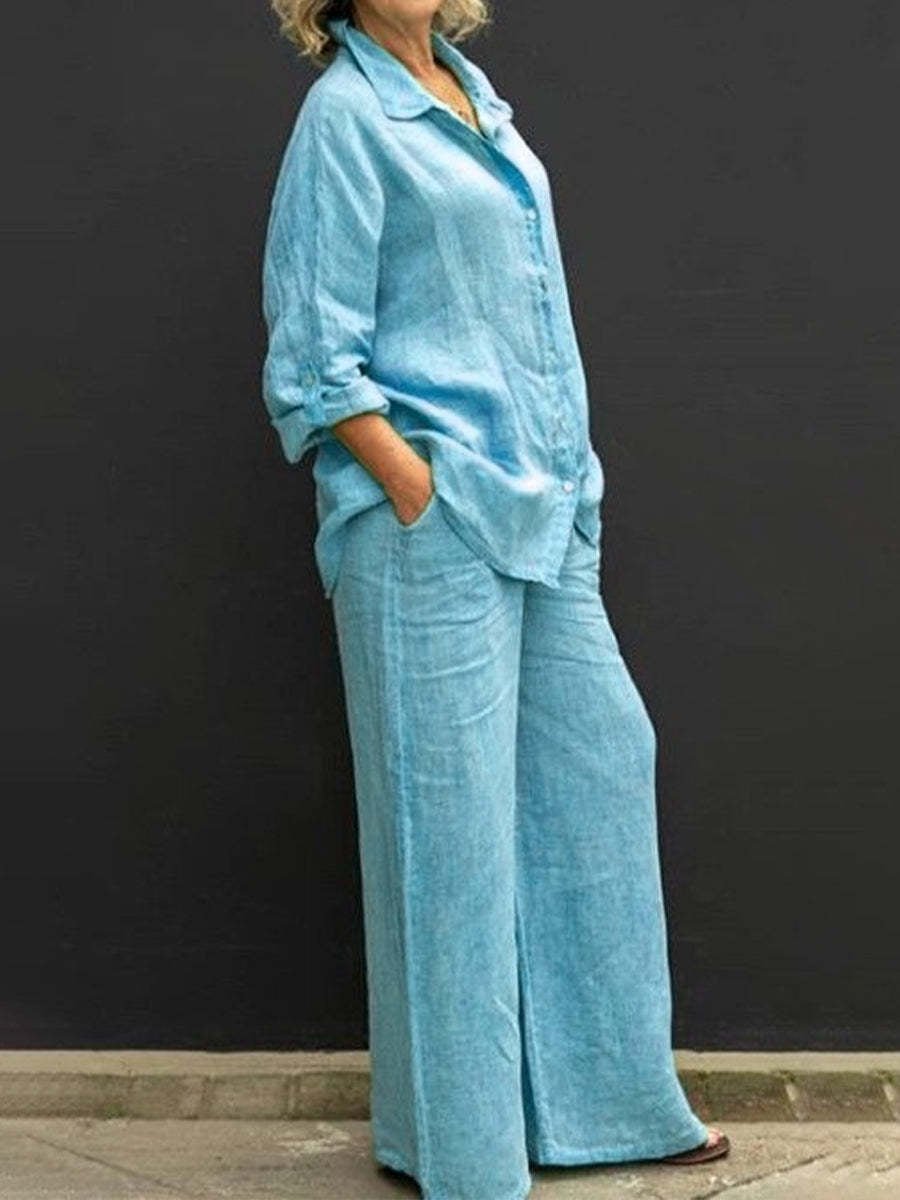 Valenzora | Women's suit made of cotton and linen