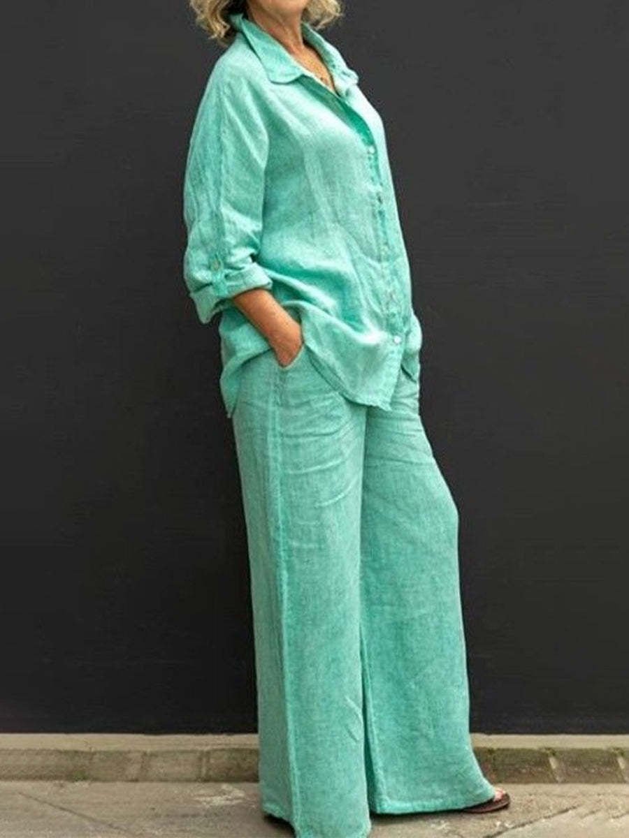 Valenzora | Women's suit made of cotton and linen