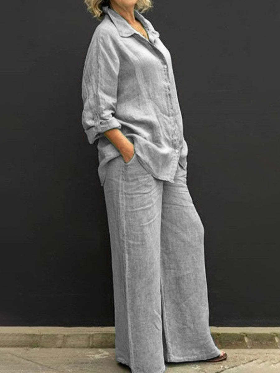 Valenzora | Women's suit made of cotton and linen