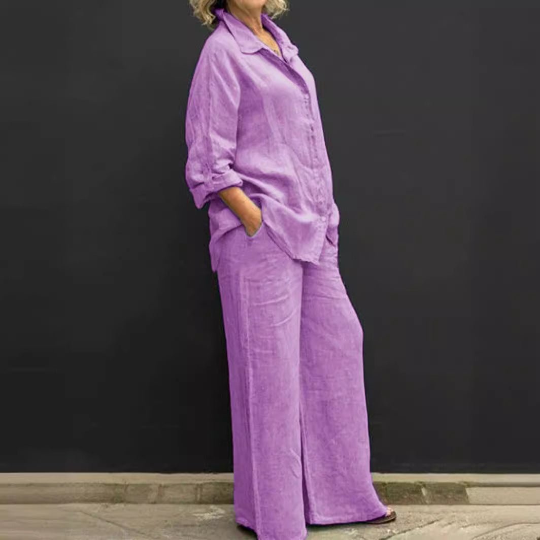 Valenzora | Women's suit made of cotton and linen