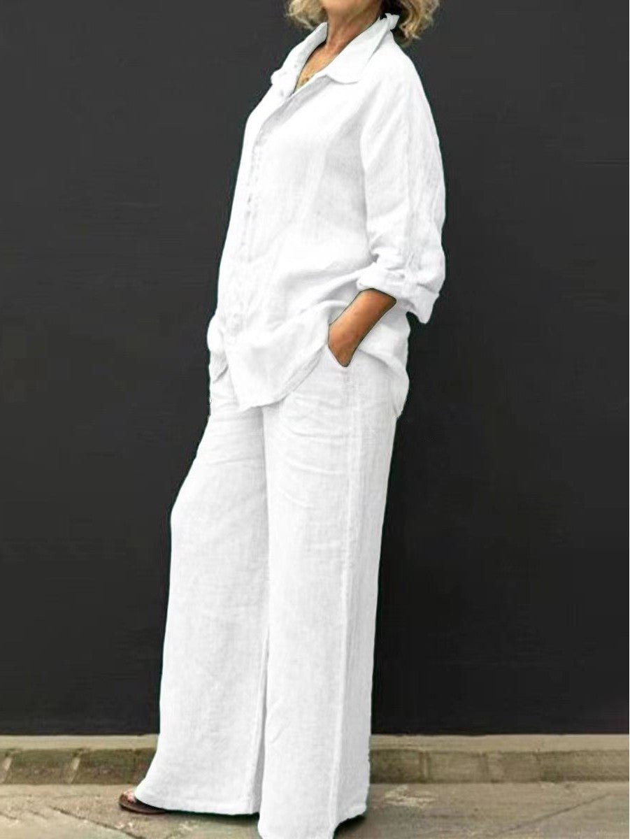 Valenzora | Women's suit made of cotton and linen