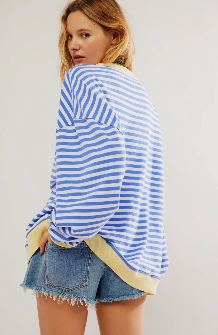 Valenzora | Gestreifter Plus-Size-Pullover