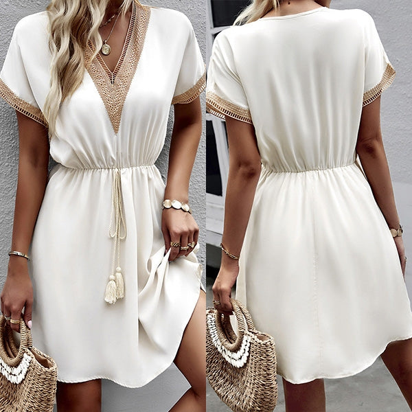 Valenzora | Elegantes Mini-Kleid mit Tunnelzug