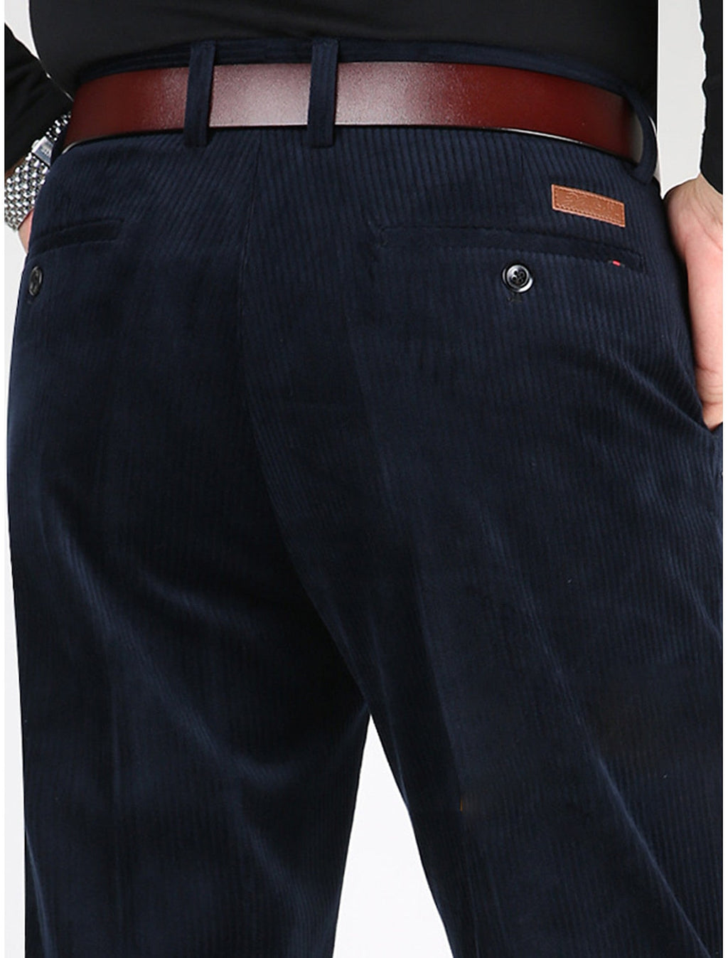 Valenzora | Fashionable corduroy trousers for summer with stylish pockets