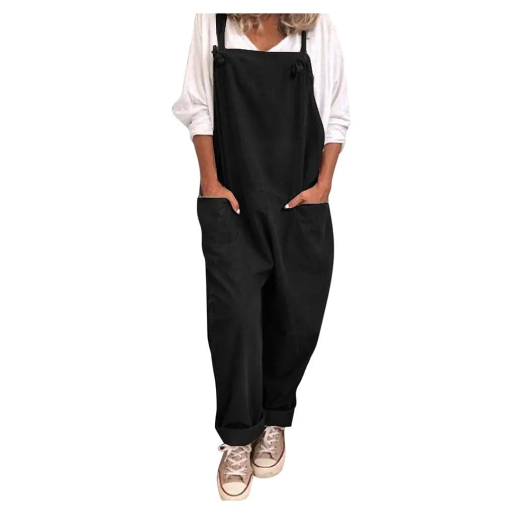 Jumpsuit aus locker gewebtem Polyester und Elasthan