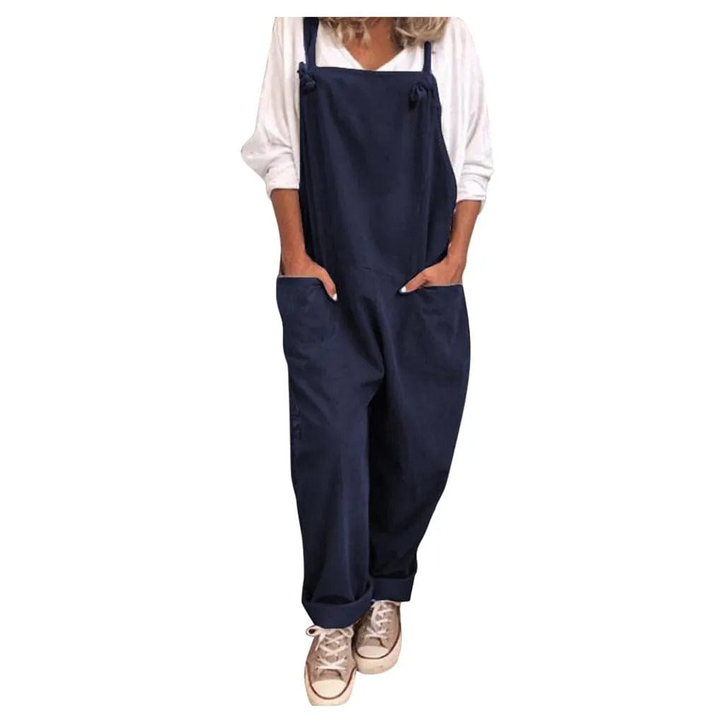 Jumpsuit aus locker gewebtem Polyester und Elasthan