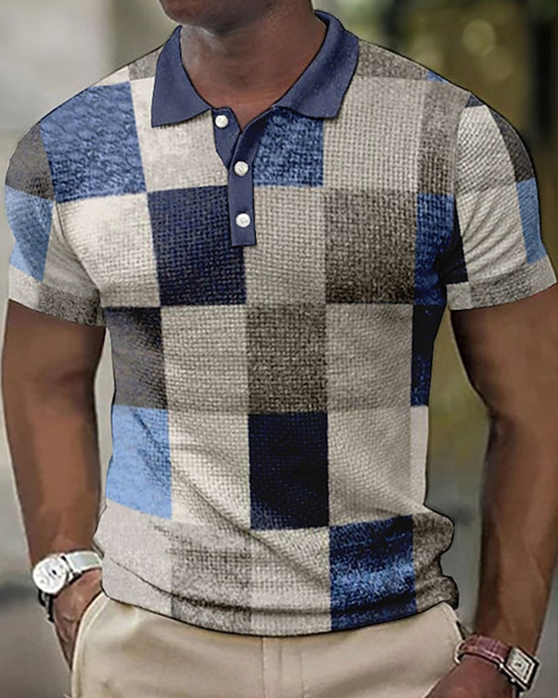 Valenzora | Short-sleeved shirt with check pattern