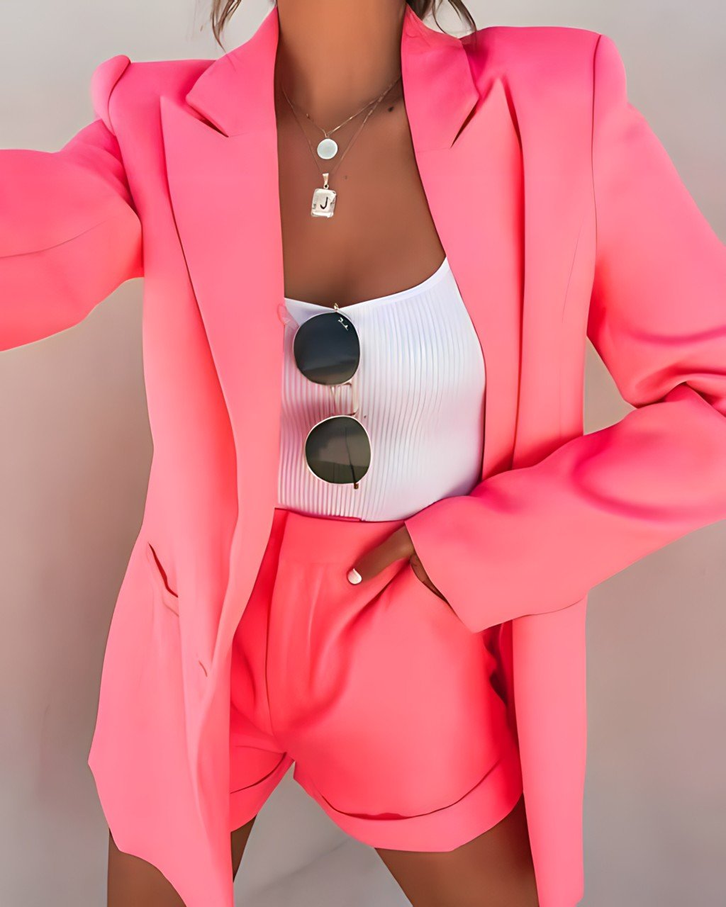 Valenzora | Blazer- und Shorts-Set für Damen