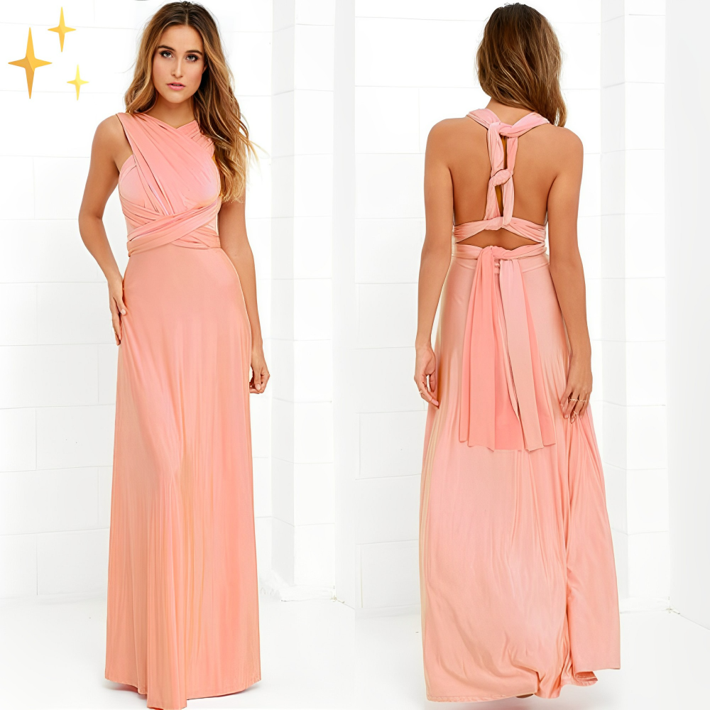 Valenzora | Elegant cotton wrap dress