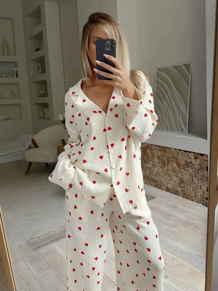 Valenzora | The Aesthetic Heart Pyjama Set