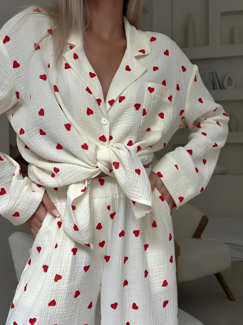Valenzora | The Aesthetic Heart Pyjama Set