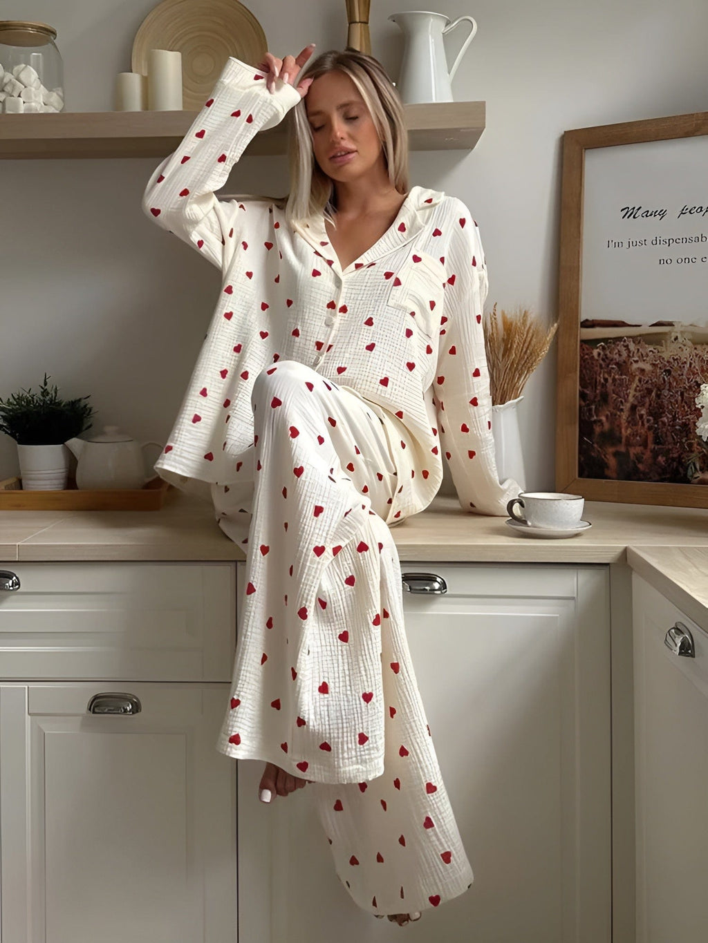 Valenzora | The Aesthetic Heart Pyjama Set