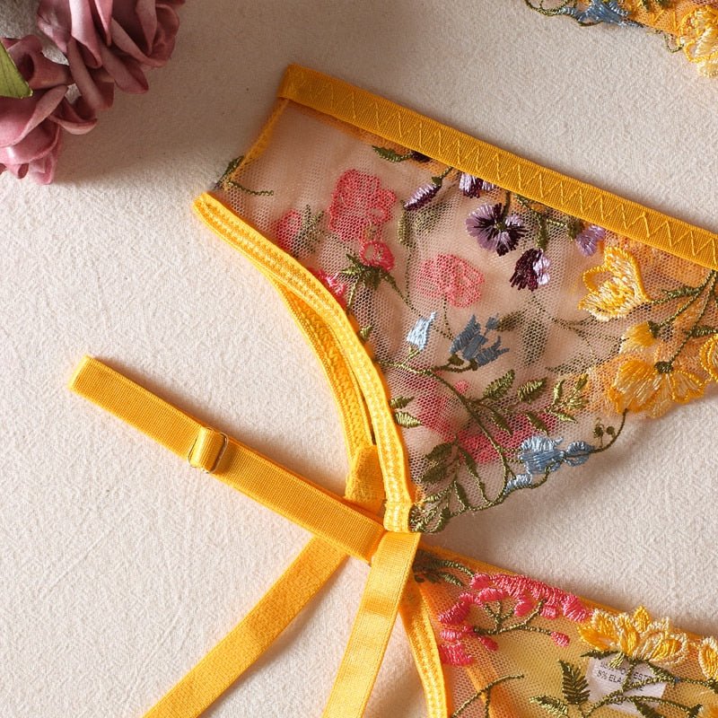 Valenzora | 3-teiliges französisches Lingerie-Set für sinnliche Eleganz