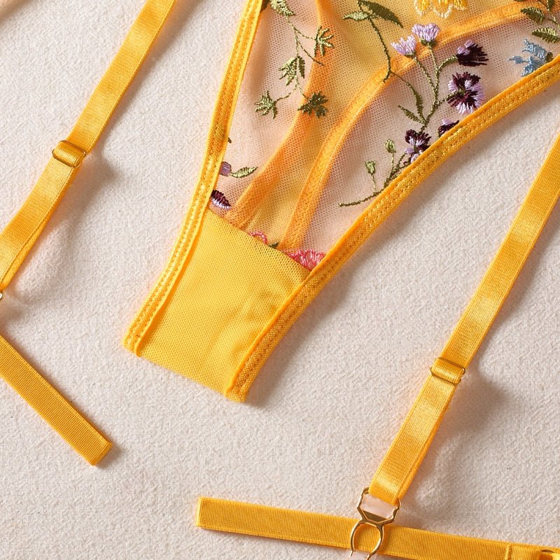Valenzora | 3-teiliges französisches Lingerie-Set für sinnliche Eleganz