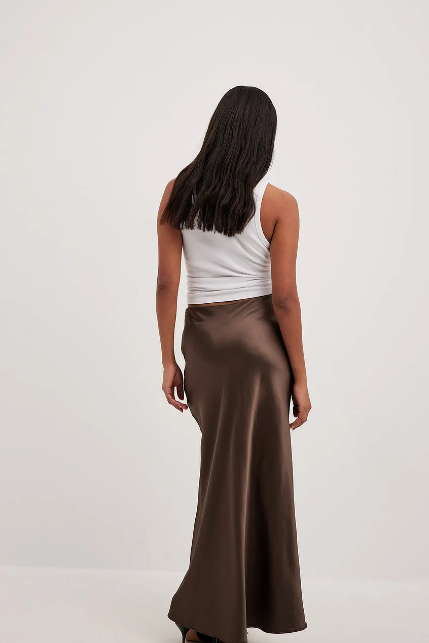 Valenzora | High-waisted satin skirt Anna