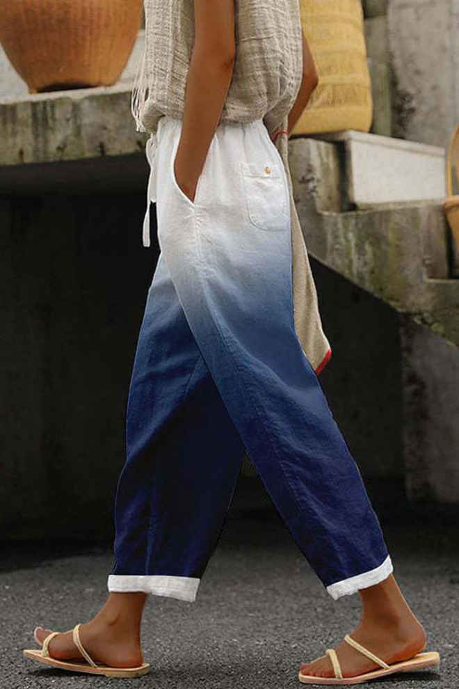 Valenzora | Casual Unique Printed Button Pocket Pants