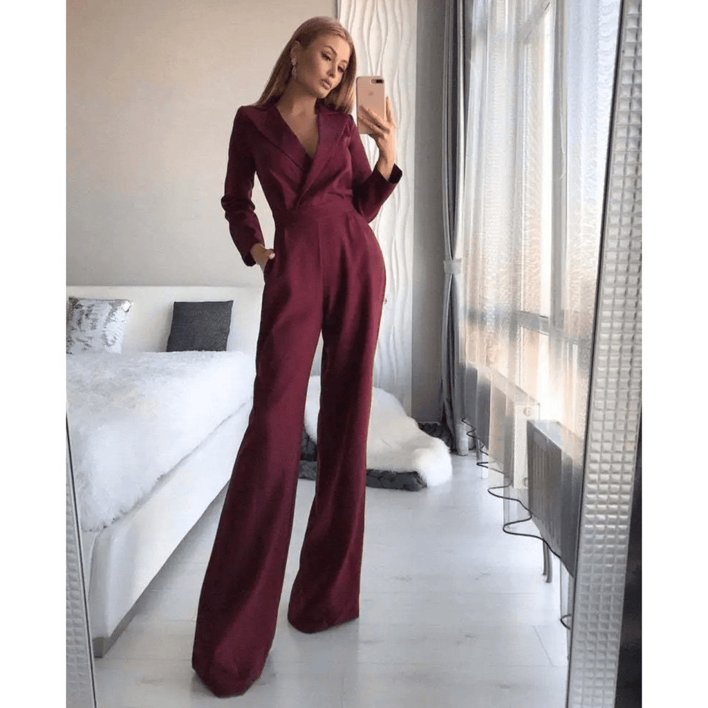 Valenzora | Women's Jumpsuit with V-Neck