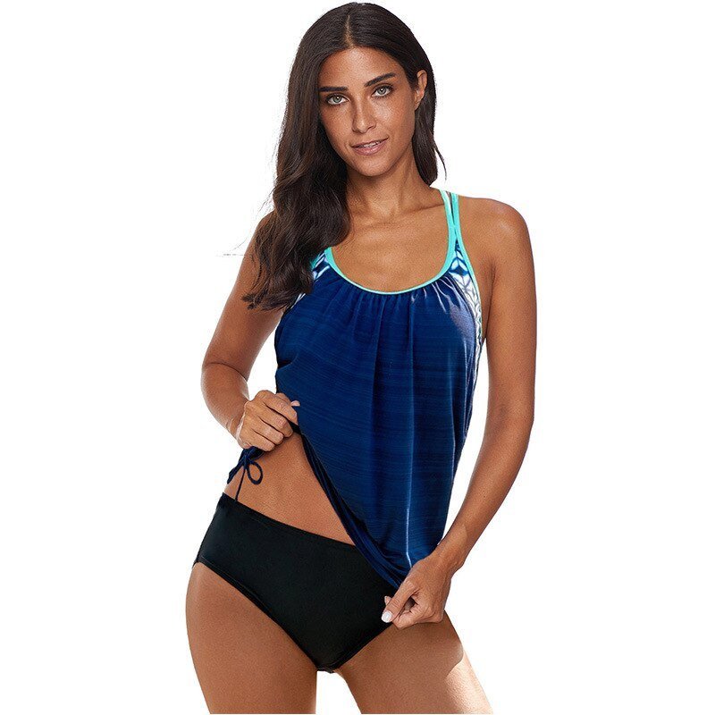 Valenzora | Two-piece tankini with print