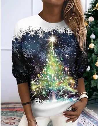 Valenzora - Elegant Christmas Sweatshirt