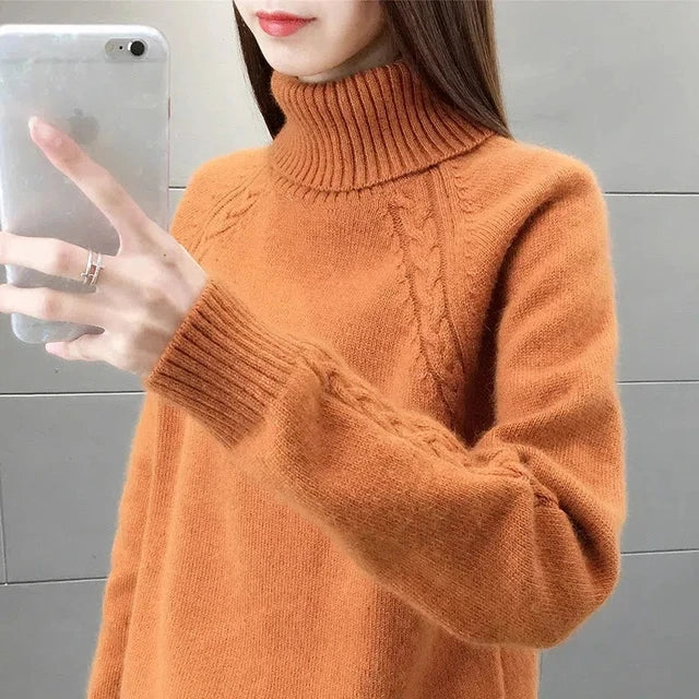Valenzora – Elegant roll-neck sweater for women