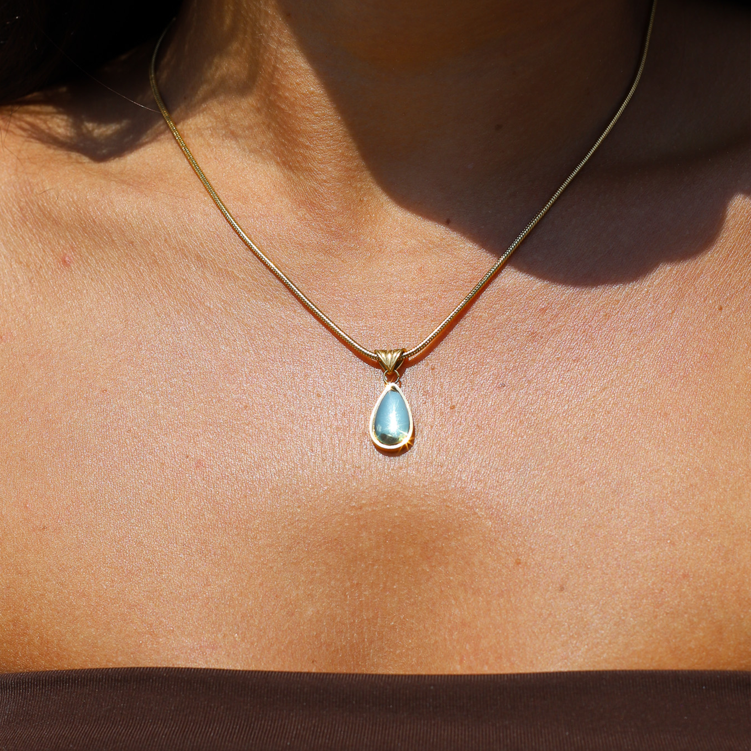 Valenzora | Olive Necklace Natural Finesse Gold-colored Metal
