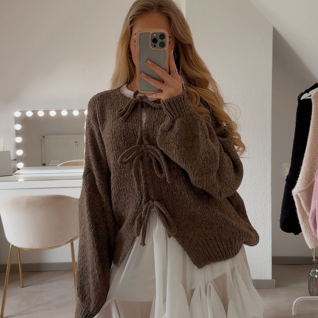 Valenzora | Cardigan mit Schleifen