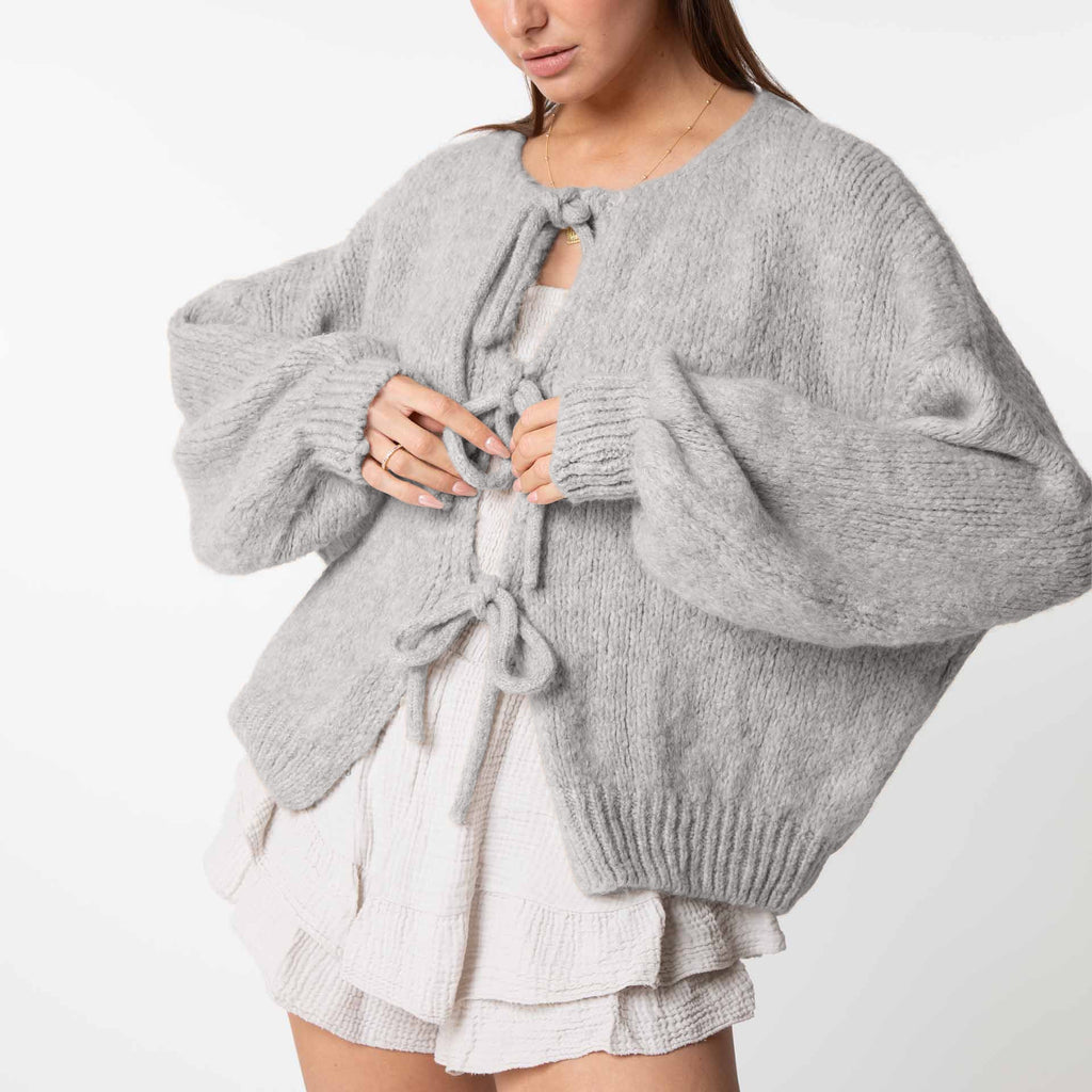 Valenzora | Cardigan mit Schleifen