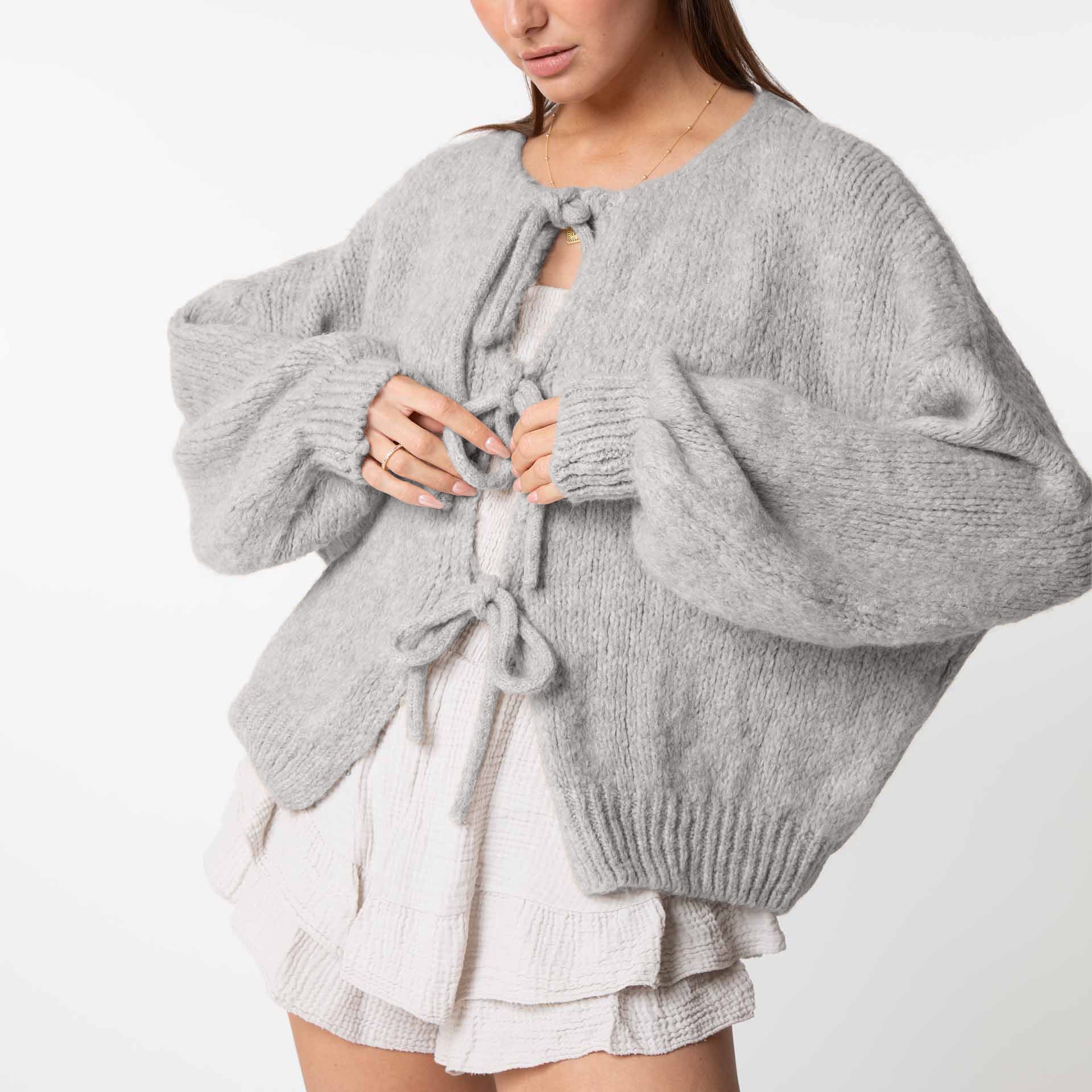 Valenzora | Cardigan mit Schleifen