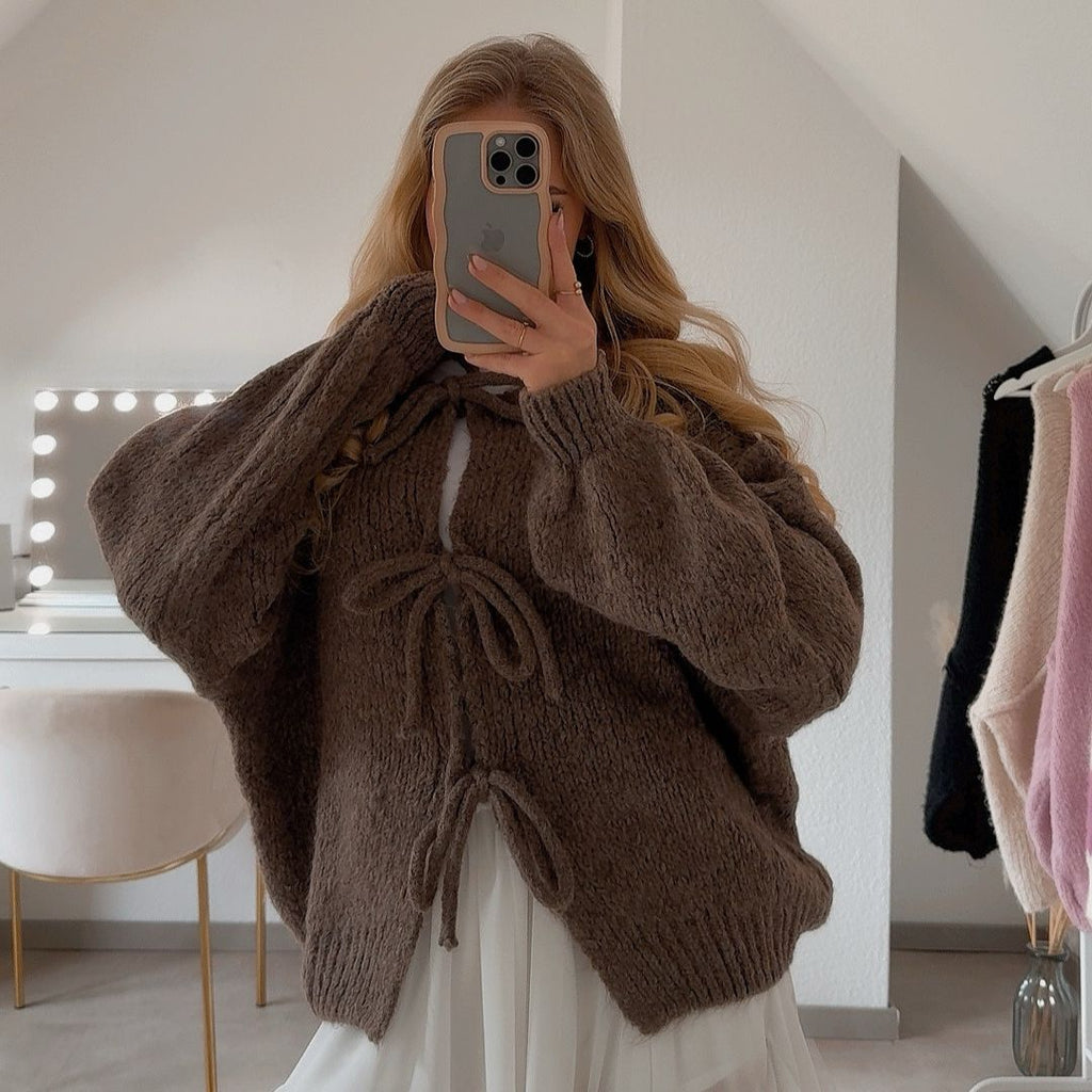 Valenzora | Cardigan mit Schleifen