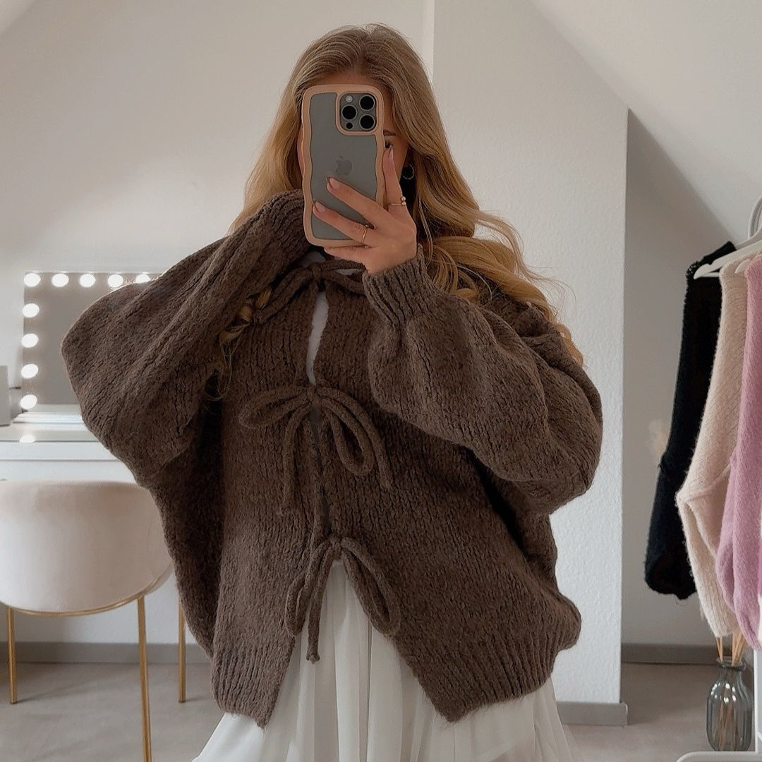 Valenzora | Cardigan mit Schleifen
