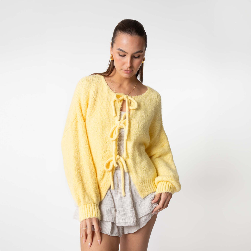 Valenzora | Cardigan mit Schleifen