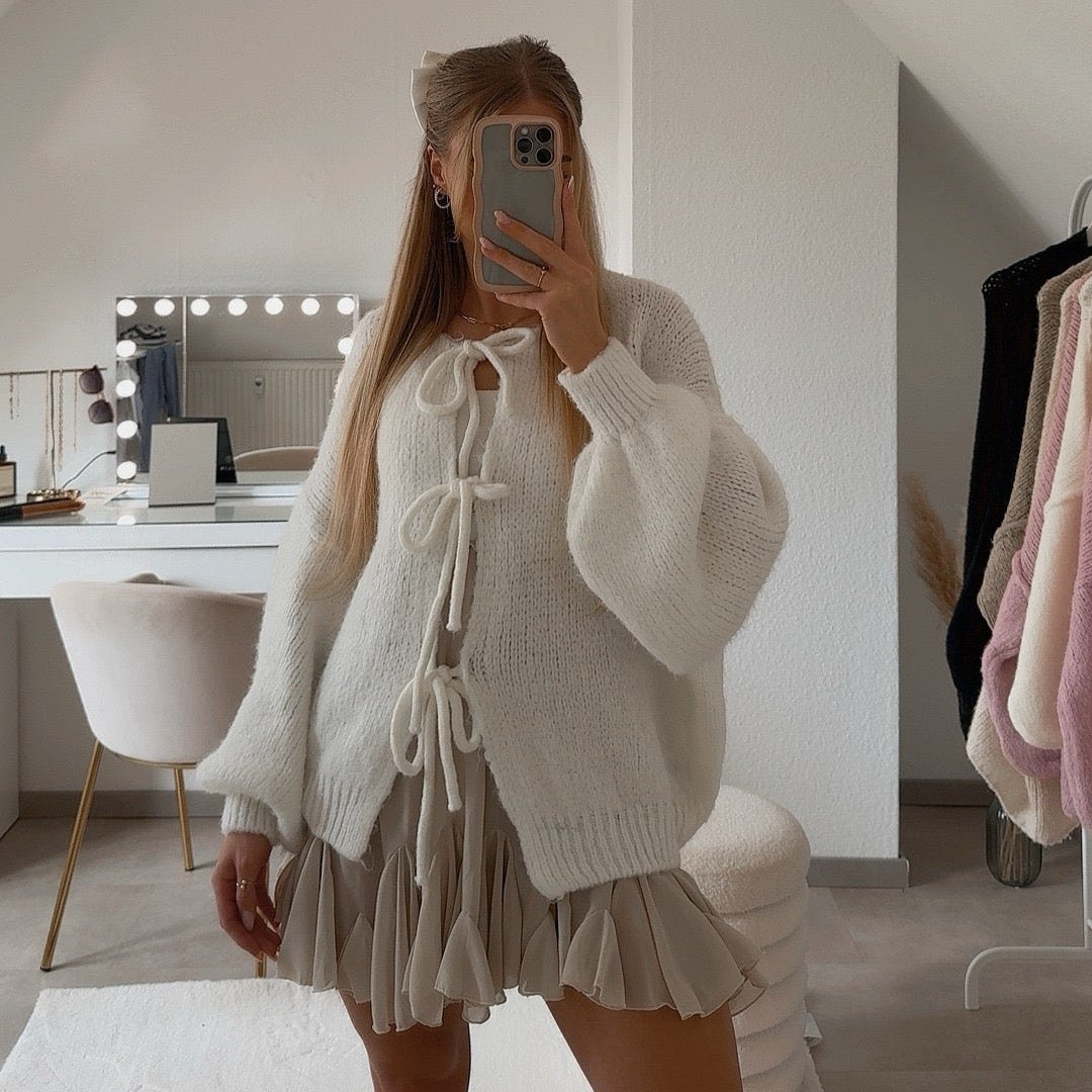 Valenzora | Cardigan mit Schleifen