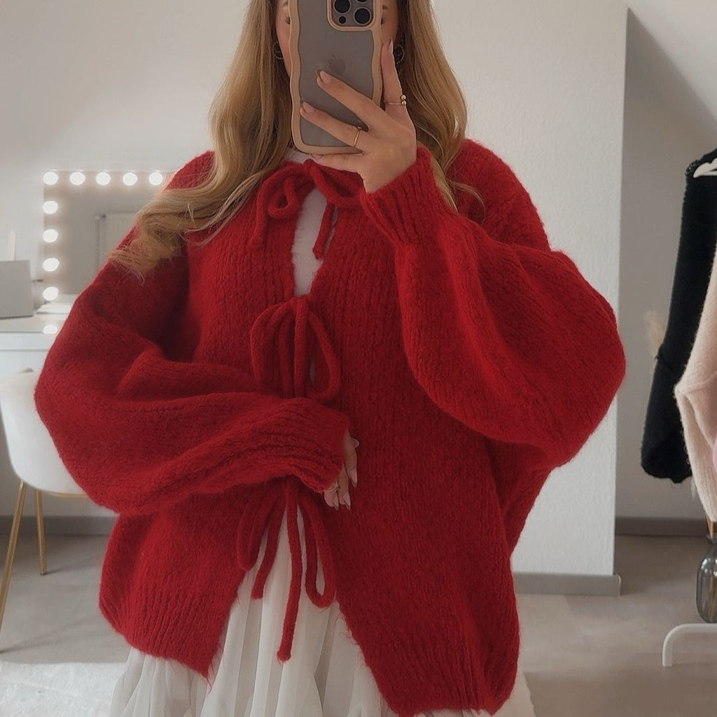Valenzora | Cardigan mit Schleifen
