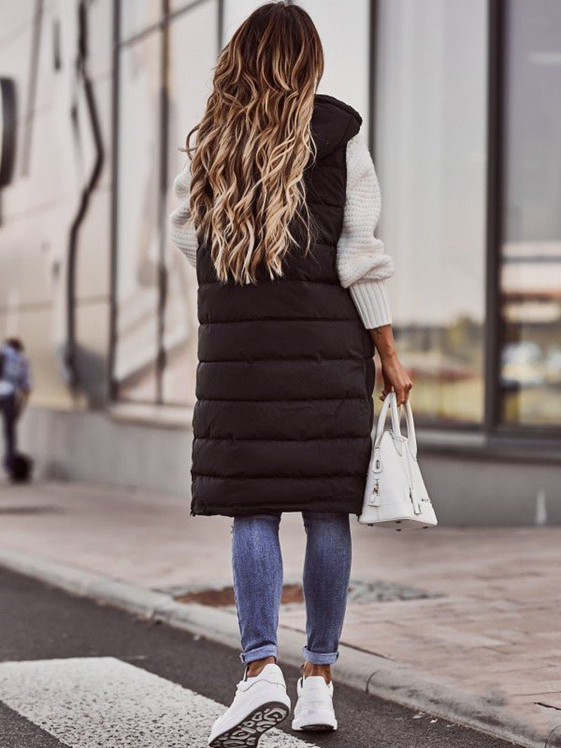 Valenzora | Long bodywarmer vest Camilla