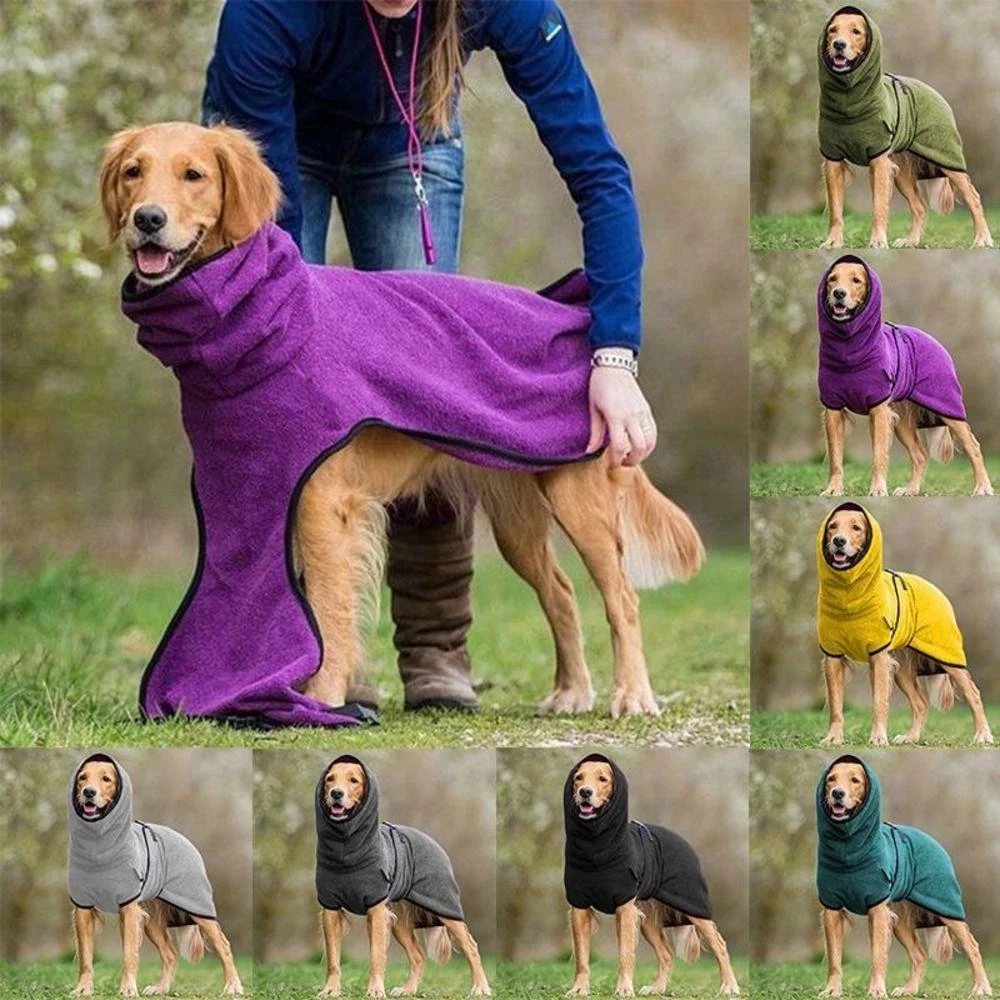 Valenzora | Comfortable Warm Dog Towel Coat with Adjustable Buckle