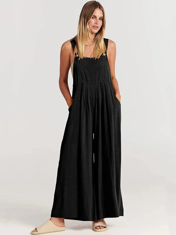 Valenzora | BreezyChic Wide-cut Jumpsuit