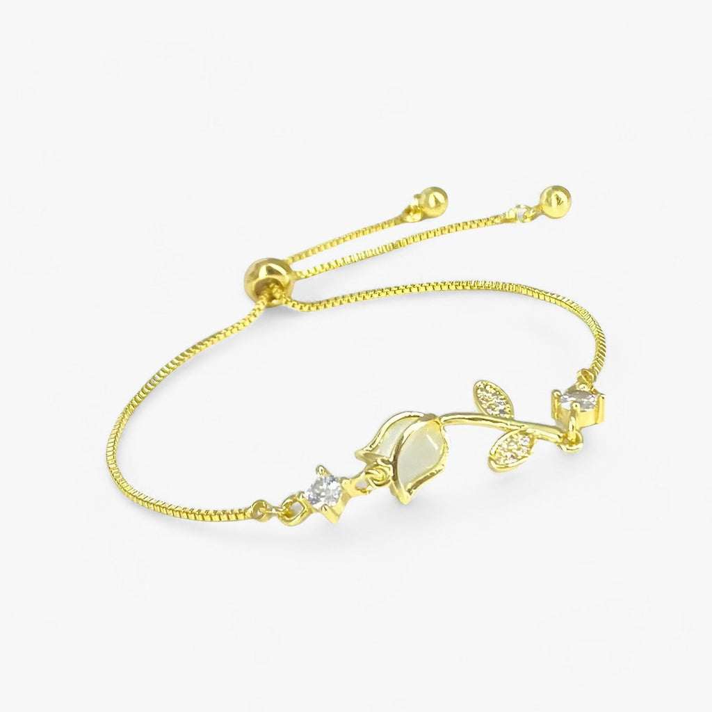Tulpen-Opal-Charm-Armband