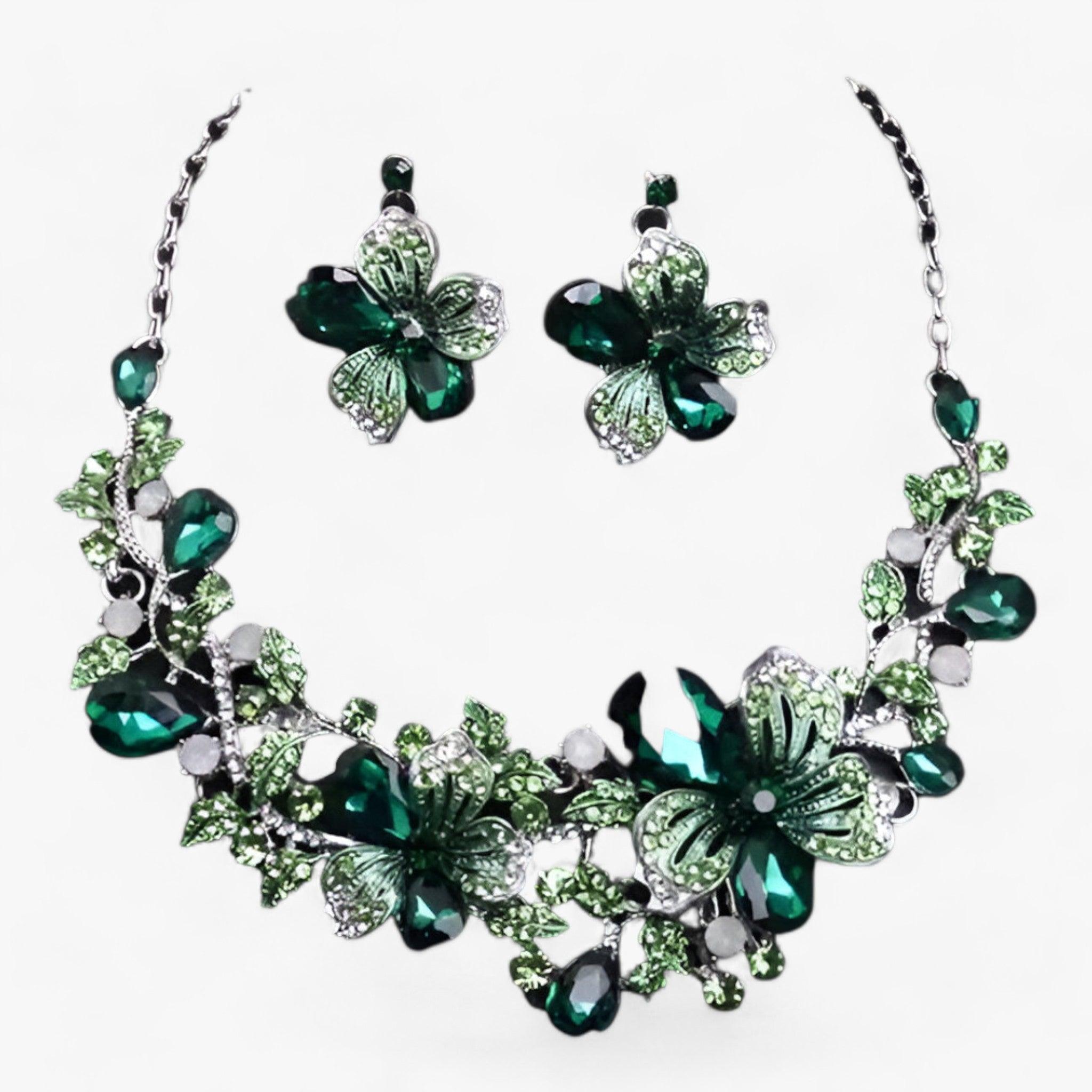 Valenzora | Bridal Jewelry Flower Necklaces and Earrings