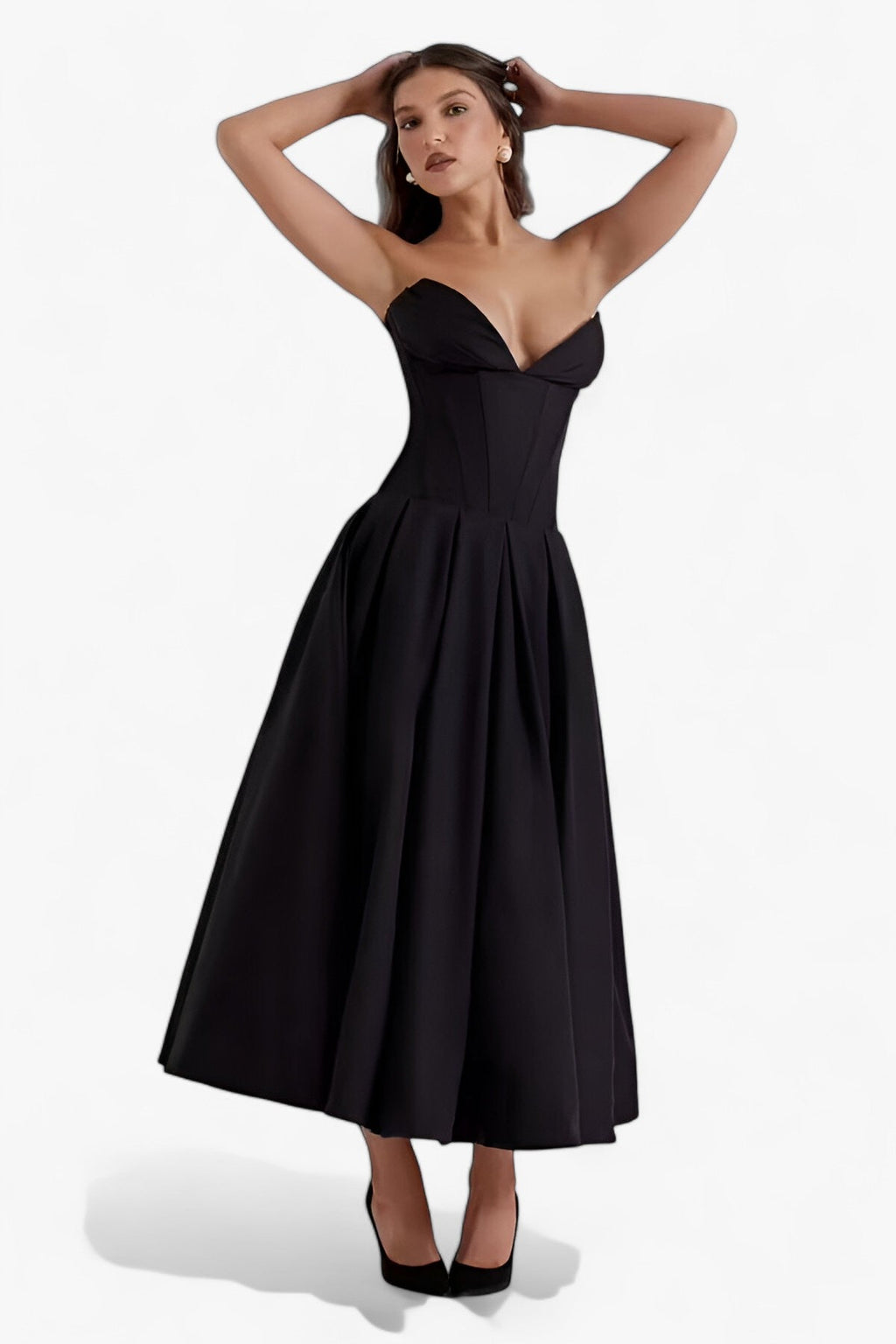 Black corset dress