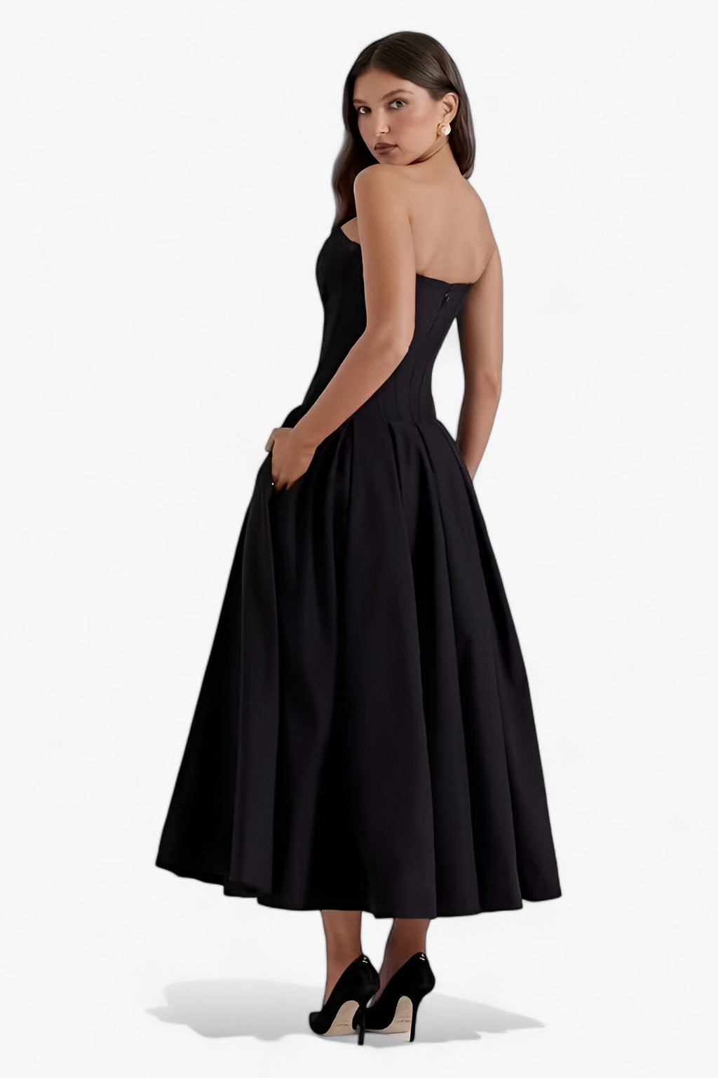 Black corset dress