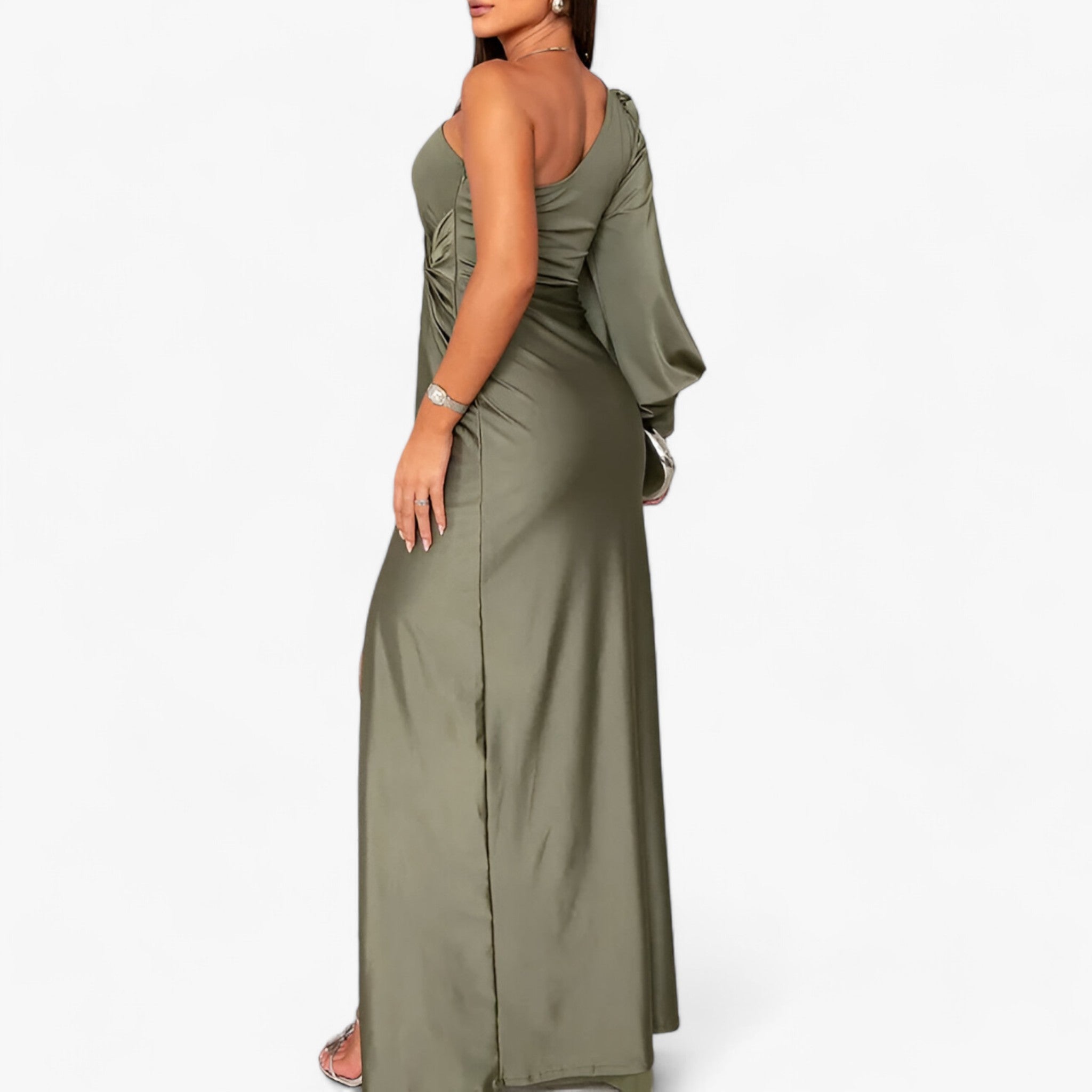 Évora | Langes Satin-Kleid - Elegant und Bequem