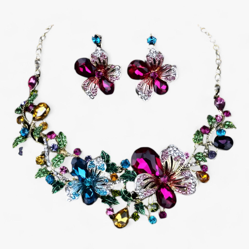 Valenzora | Bridal Jewelry Flower Necklaces and Earrings