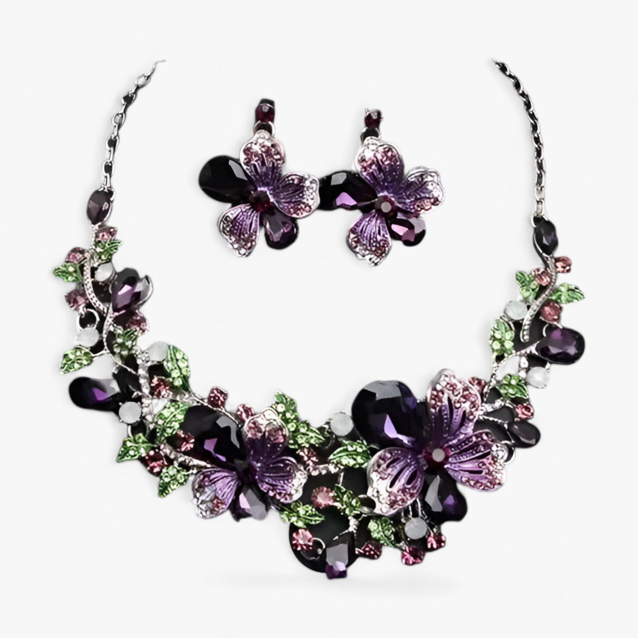 Valenzora | Bridal Jewelry Flower Necklaces and Earrings